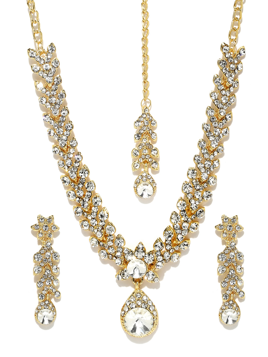 Myntra jewellery necklace set clearance
