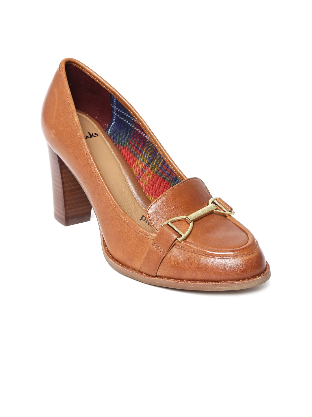 Buy Clarks Women Leather Tan Brown Heels Heels for Women 590684 Myntra