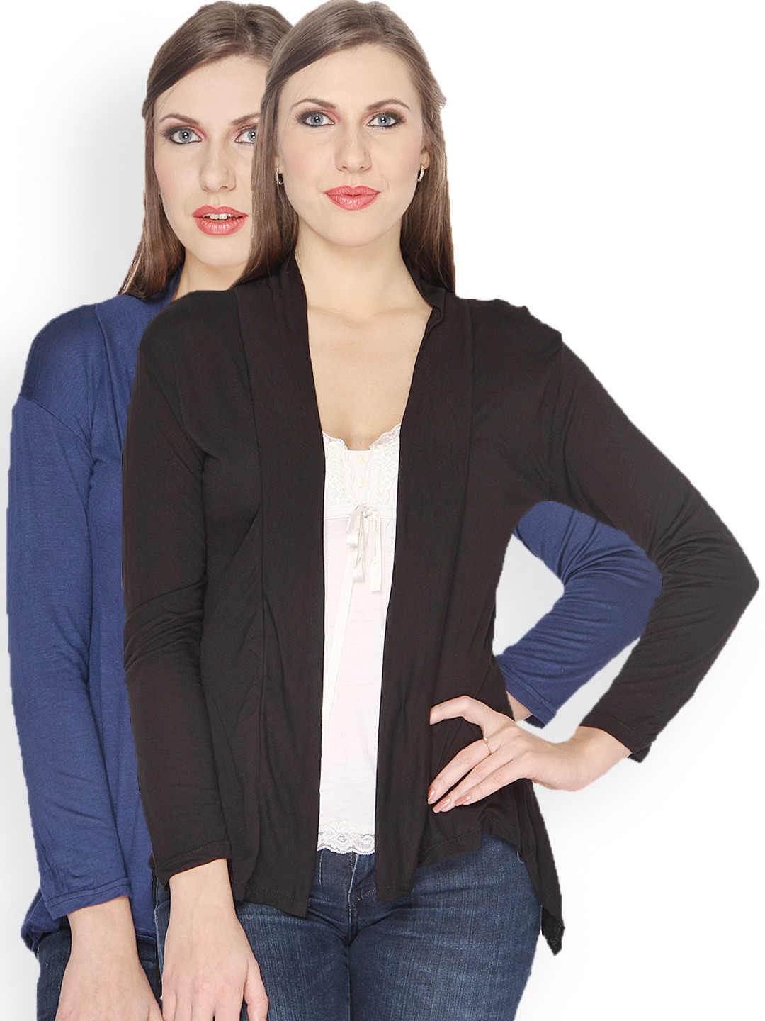 Buy Ten On Ten Pack Of 2 Shrugs Shrug for Women 611620 Myntra