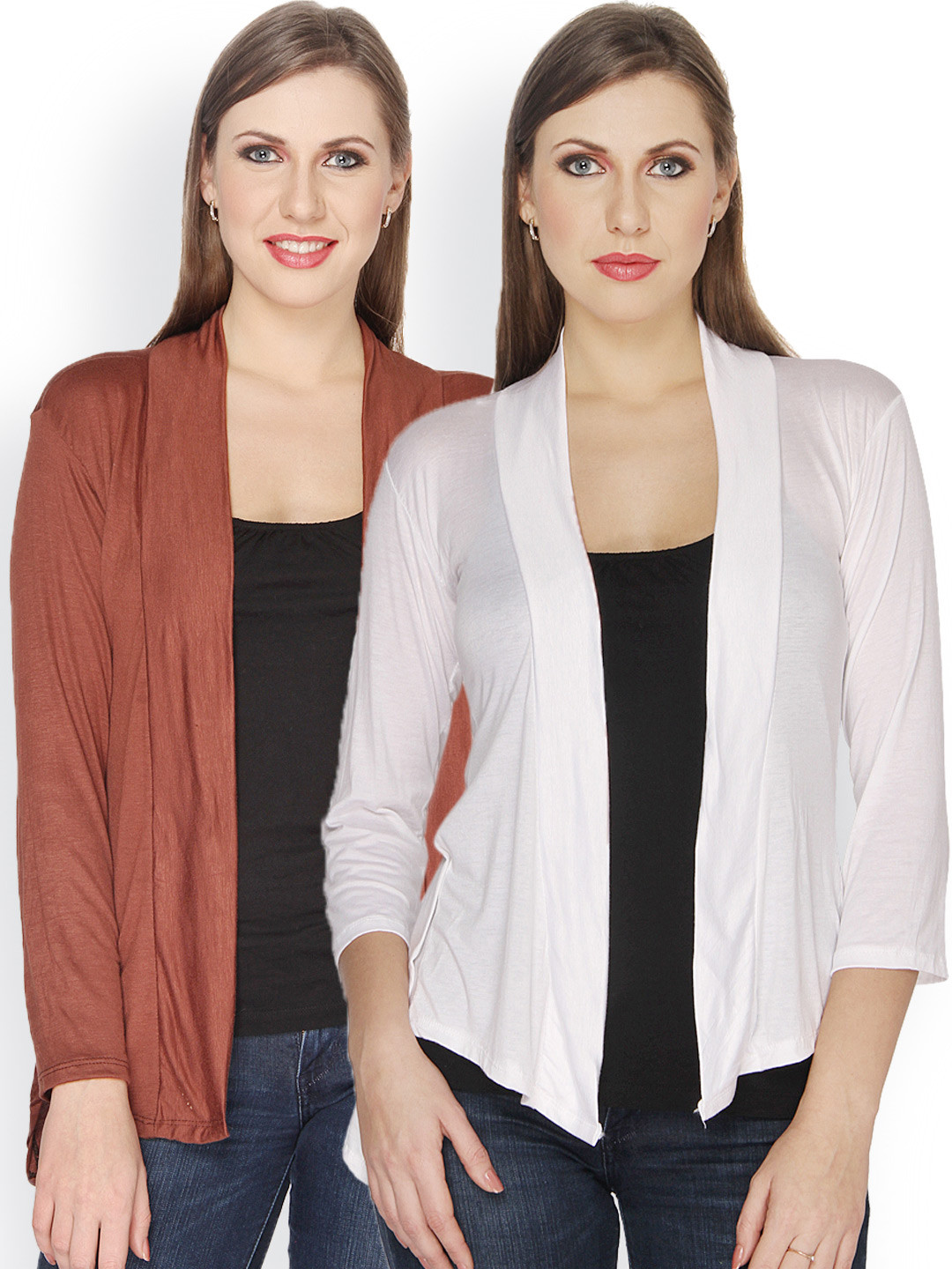 Buy Ten On Ten Pack Of 2 Shrugs Shrug for Women 611624 Myntra
