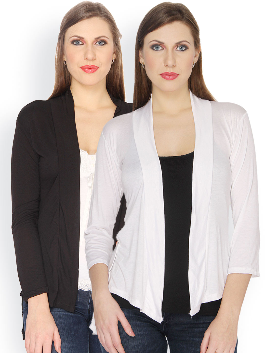 Buy Ten On Ten Pack Of 2 Shrugs Shrug for Women 611680 Myntra