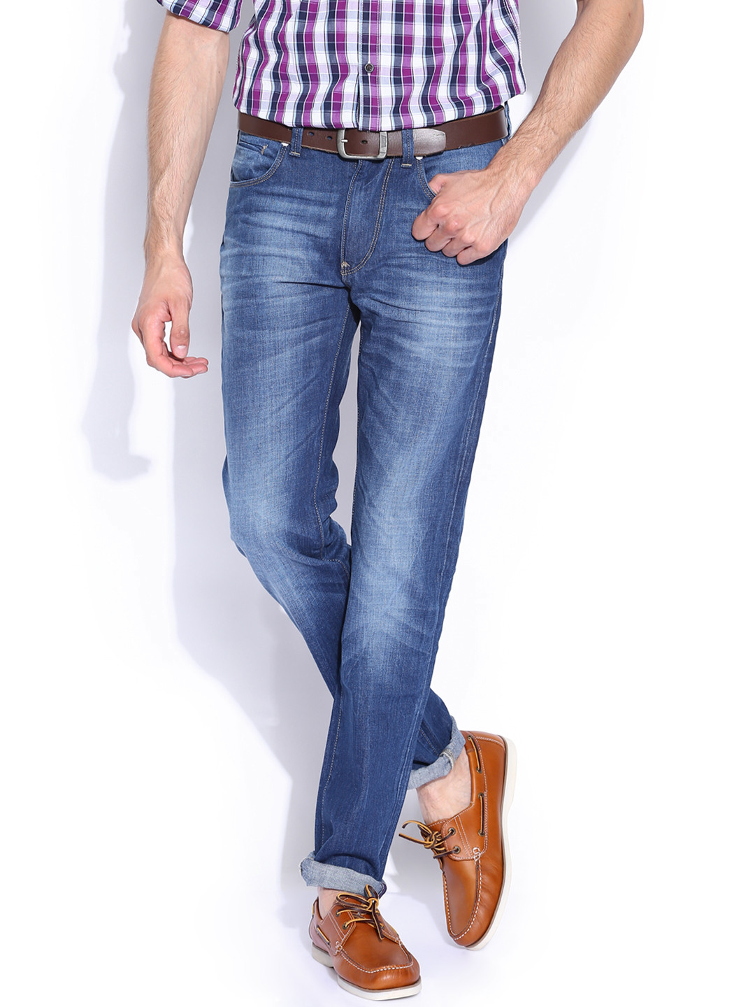 Buy Mast & Harbour Blue Slim Jeans Jeans for Men 617875 Myntra