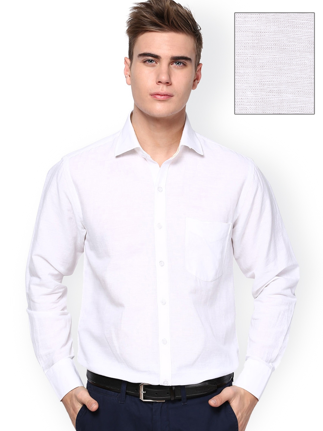 Buy Richlook Men White Formal Shirt Shirts For Men 619245 Myntra 0362