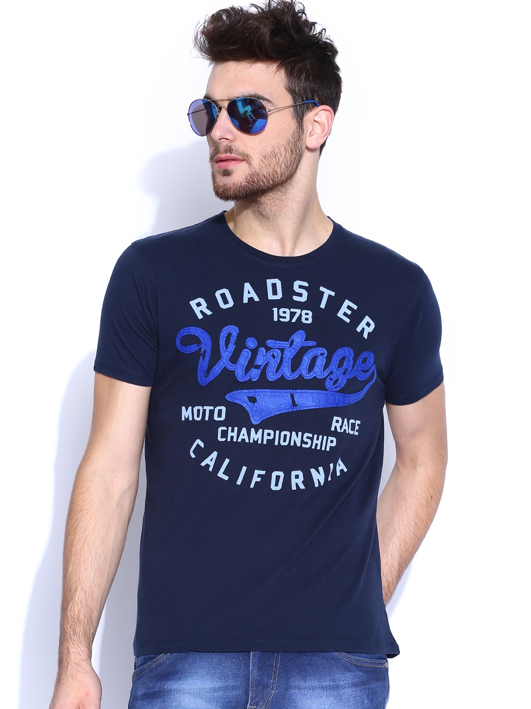 roadster tshirts myntra