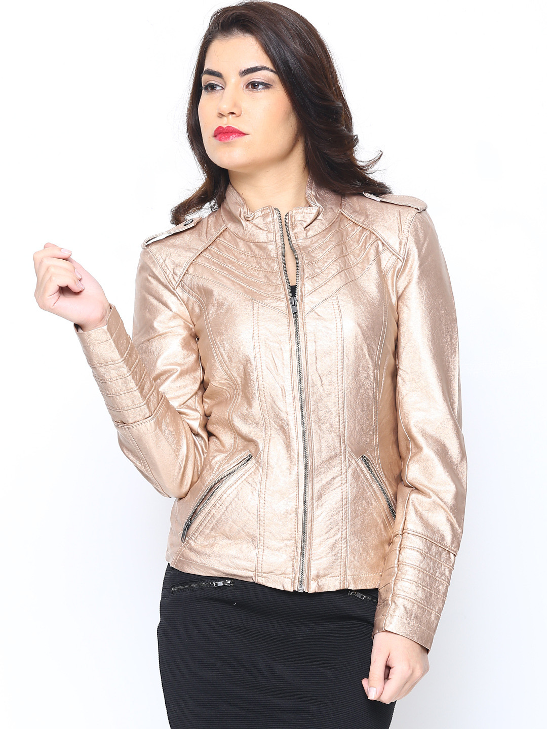 Buy Vero Moda Women Golden Jacket Jackets for Women 621216 Myntra