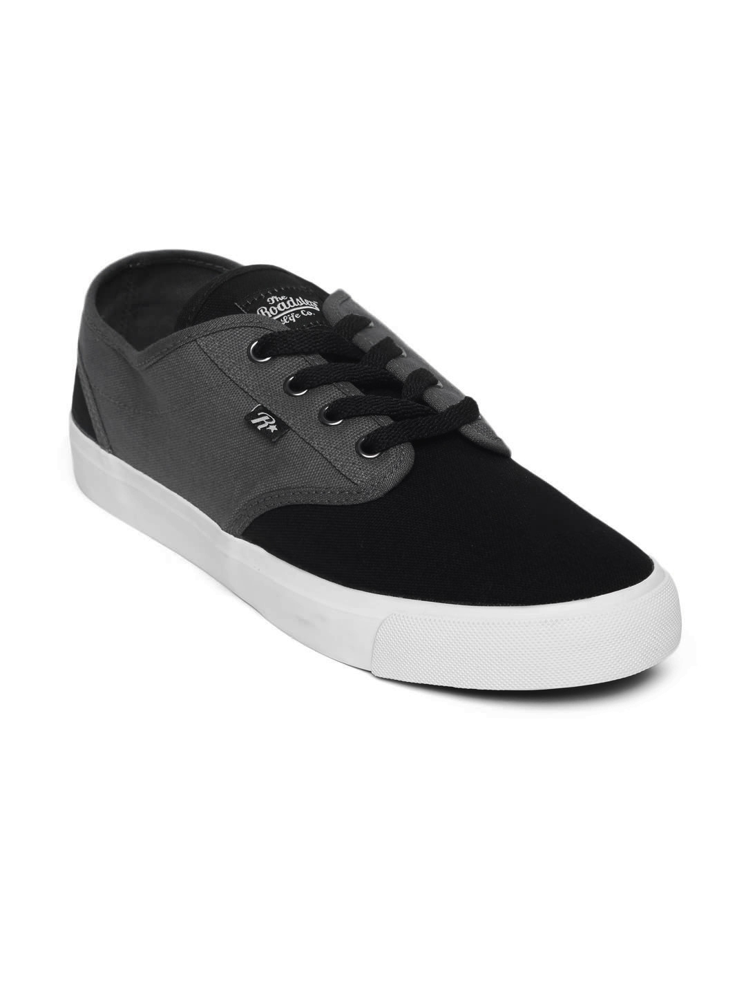 Buy Roadster Men Black & Grey Casual Shoes - Casual Shoes for Men ...