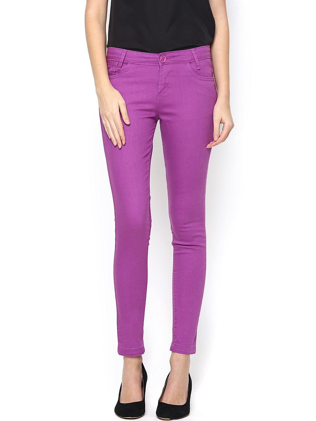 Buy Xpose Purple Skinny Jeans - Jeans for Women 633582 | Myntra
