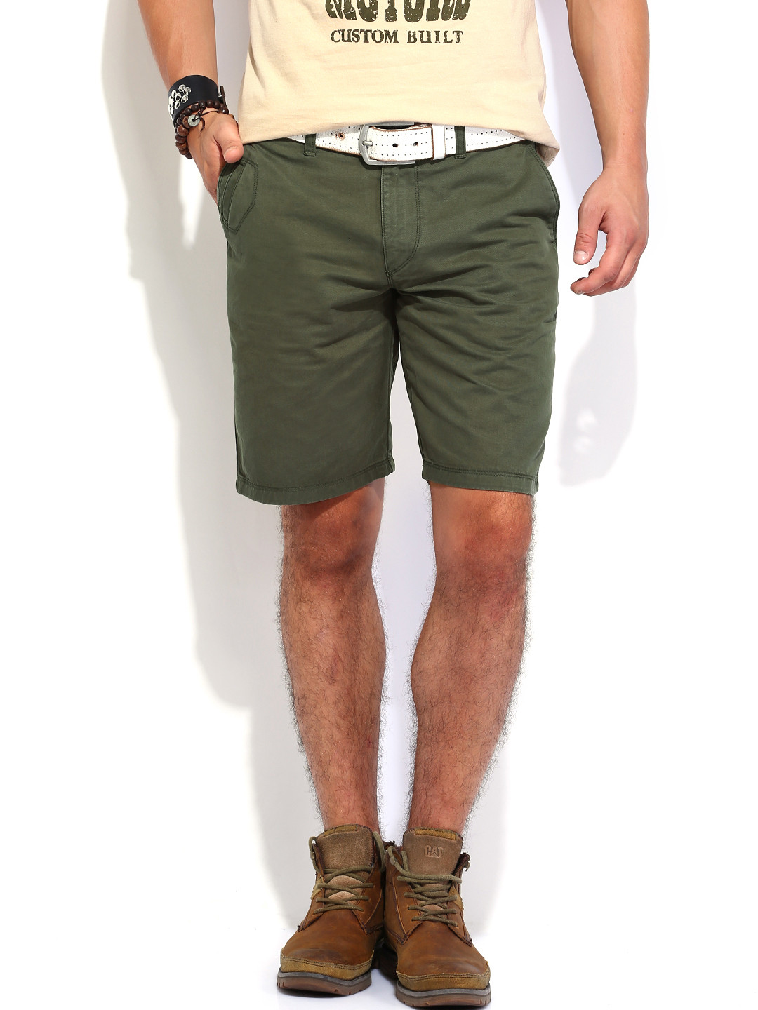 Buy Roadster Men Olive Green Shorts Shorts for Men 642637 Myntra