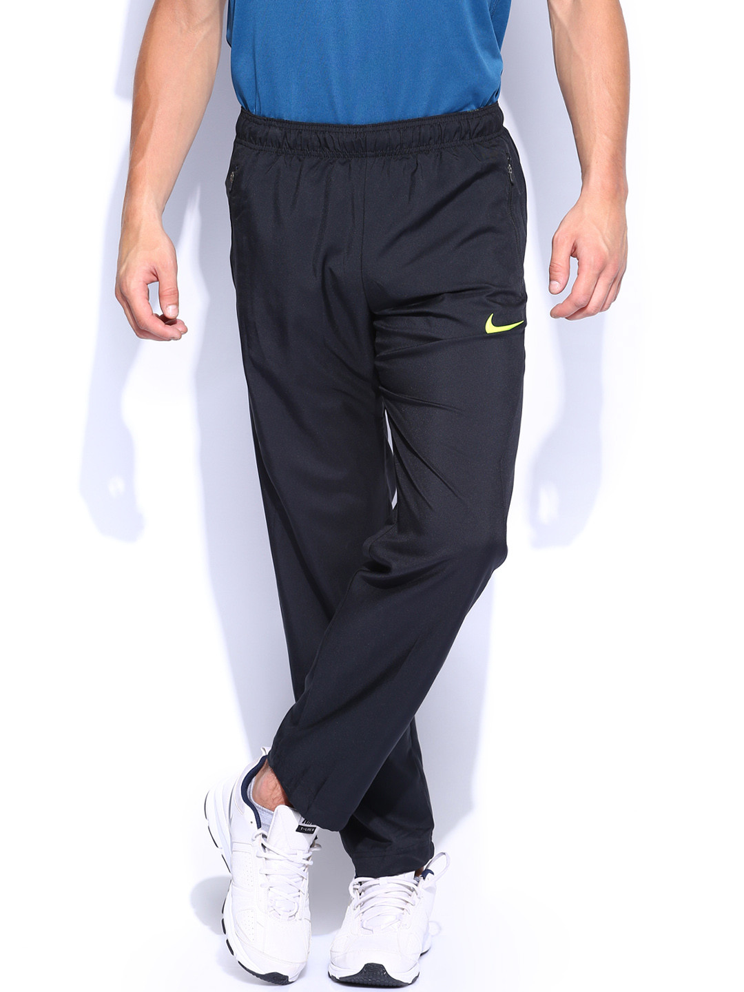 mens nike tape track pants