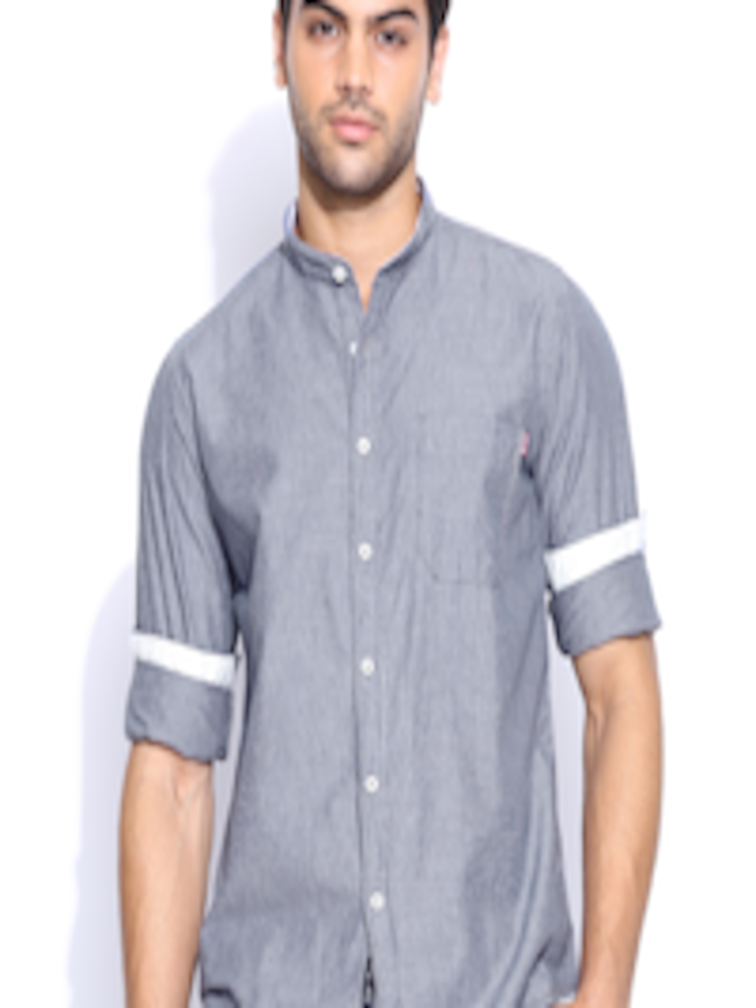 Buy Pepe Jeans Men Grey Striped Semi Fit Casual Shirt - Shirts for Men ...