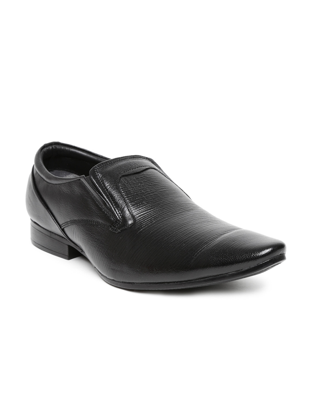 Buy Allen Cooper Men Black Leather Semiformal Shoes Formal Shoes for