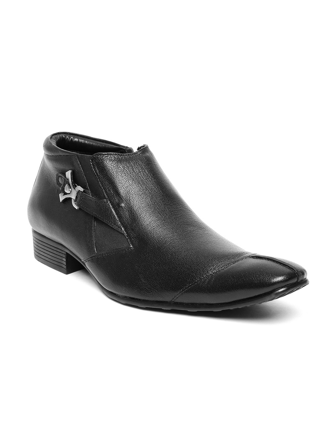 Buy Allen Cooper Men Black Leather Semiformal Shoes Formal Shoes for