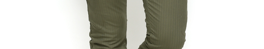Buy Jack & Jones Men Olive Green Cargo Trousers - Trousers for Men ...