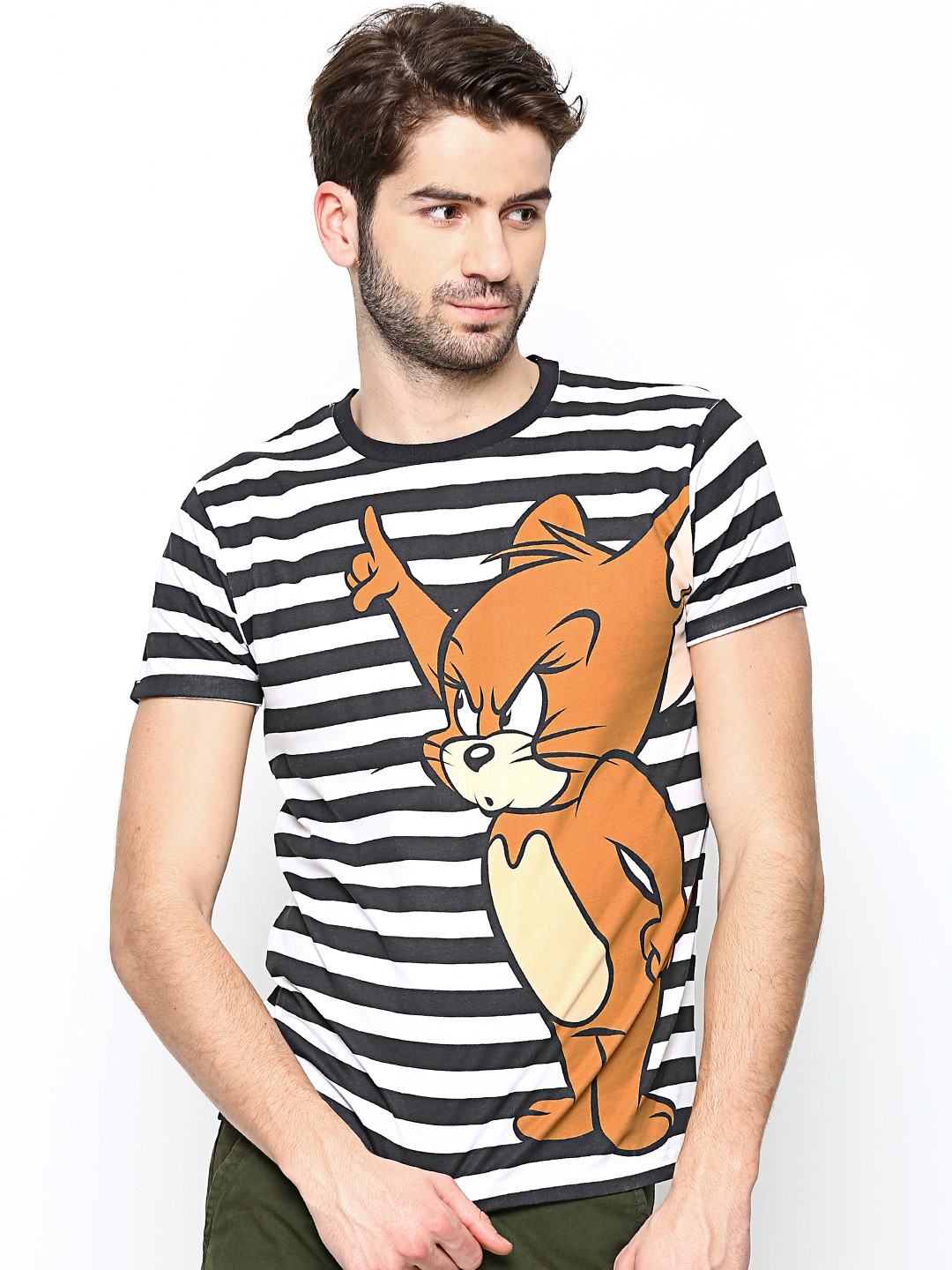 Buy Jack Jones Men Black White Printed Pure Cotton T Shirt Tshirts for Men 663126 Myntra Buy Jack Jones Men Black White Printed Pure Cotton T Shirt Tshirts for Men 663126 Myntra