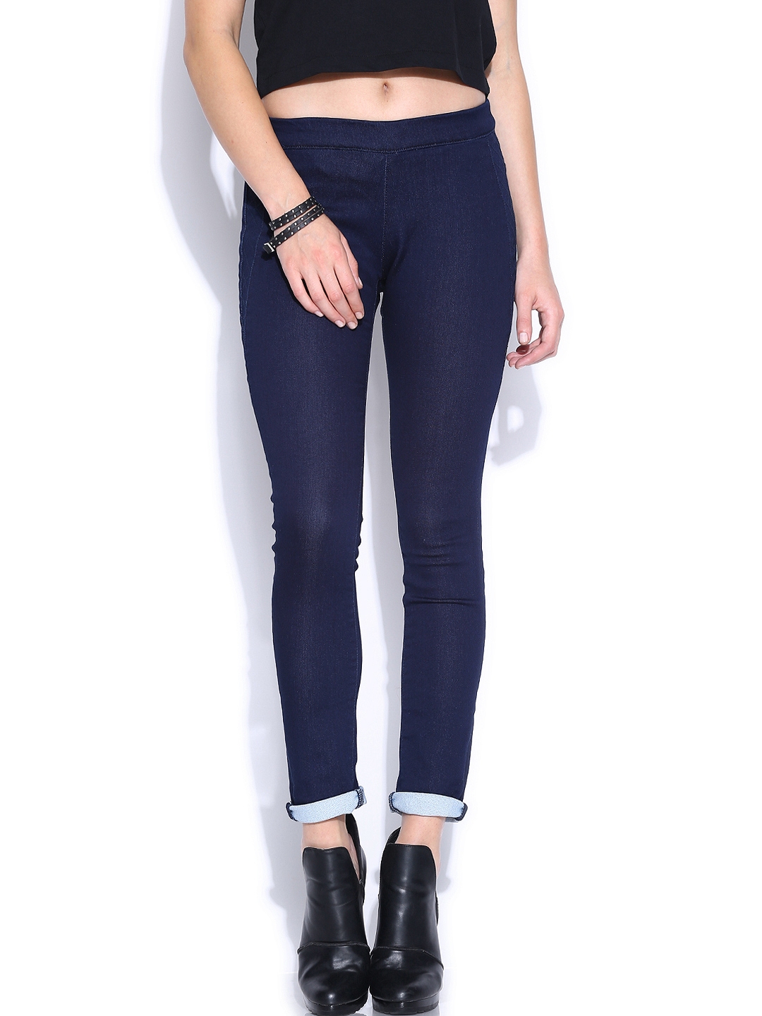 Buy RDSTR Dark Blue Jeggings - Jeggings for Women 664765 | Myntra