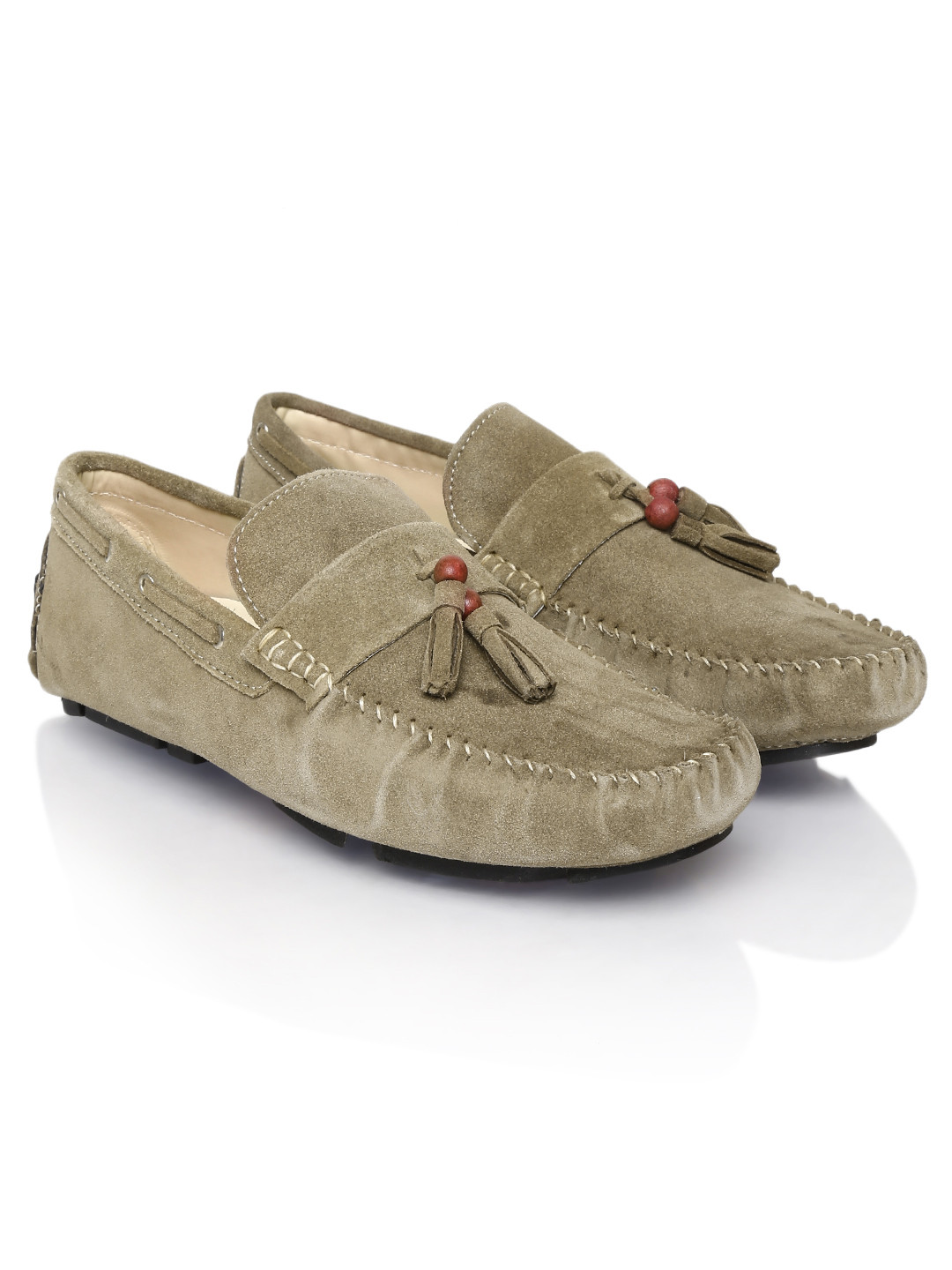 Men's Marlow Suede Loafers - Olive Green