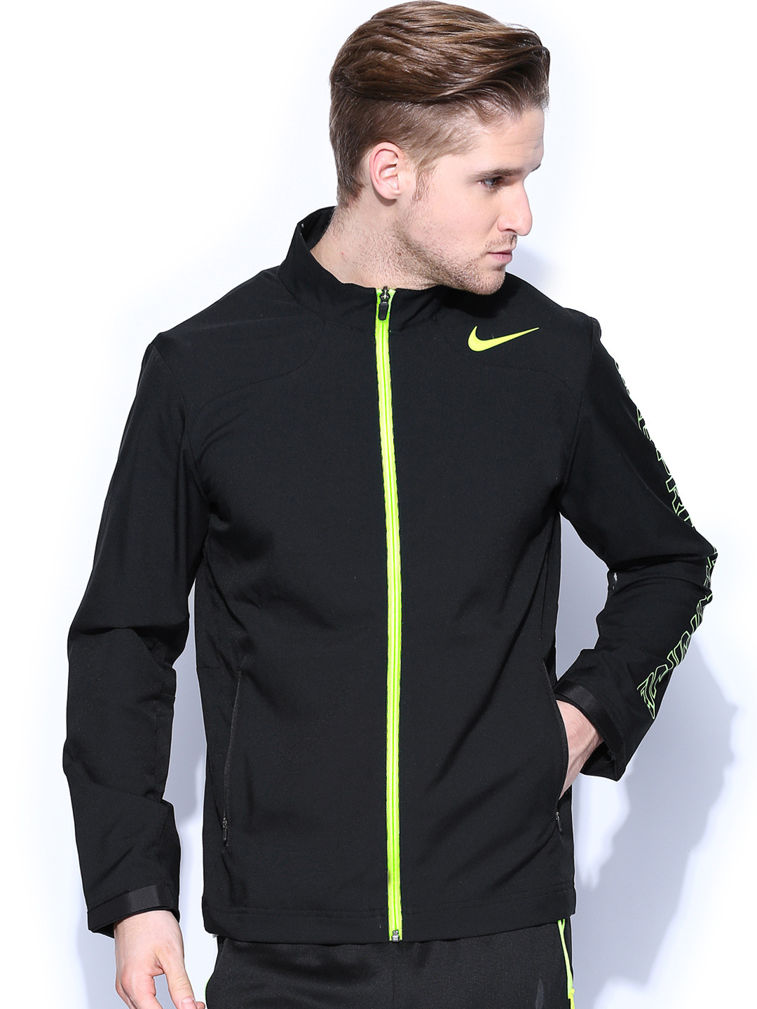 mens nike jacket black