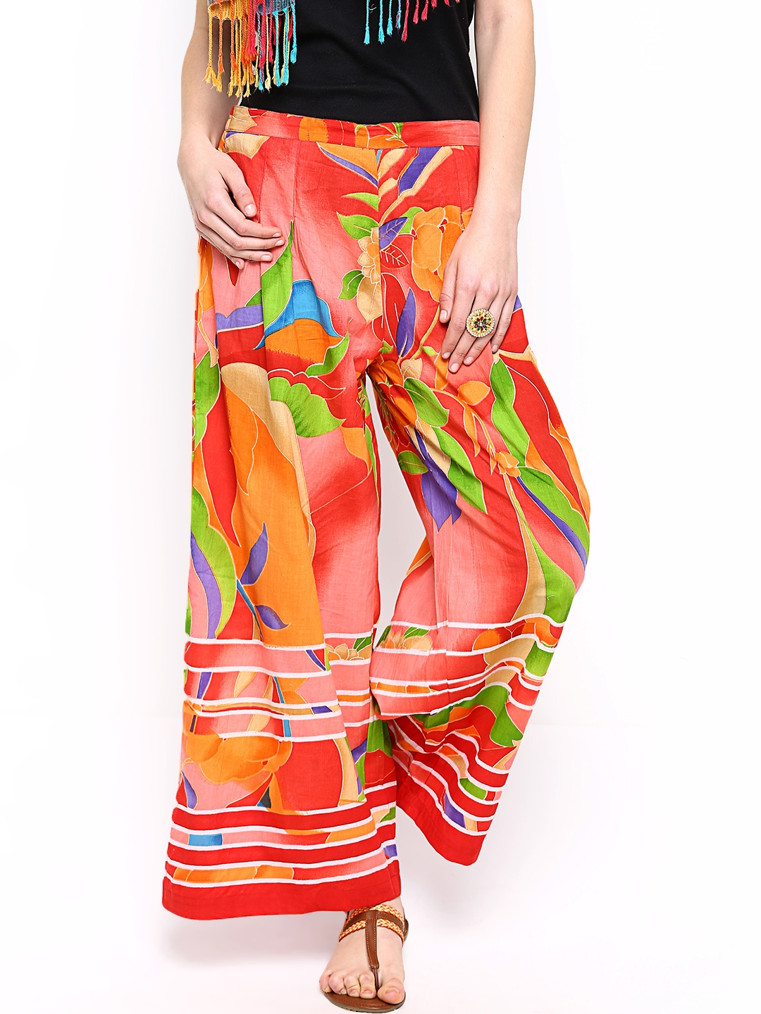 zara rainbow trousers