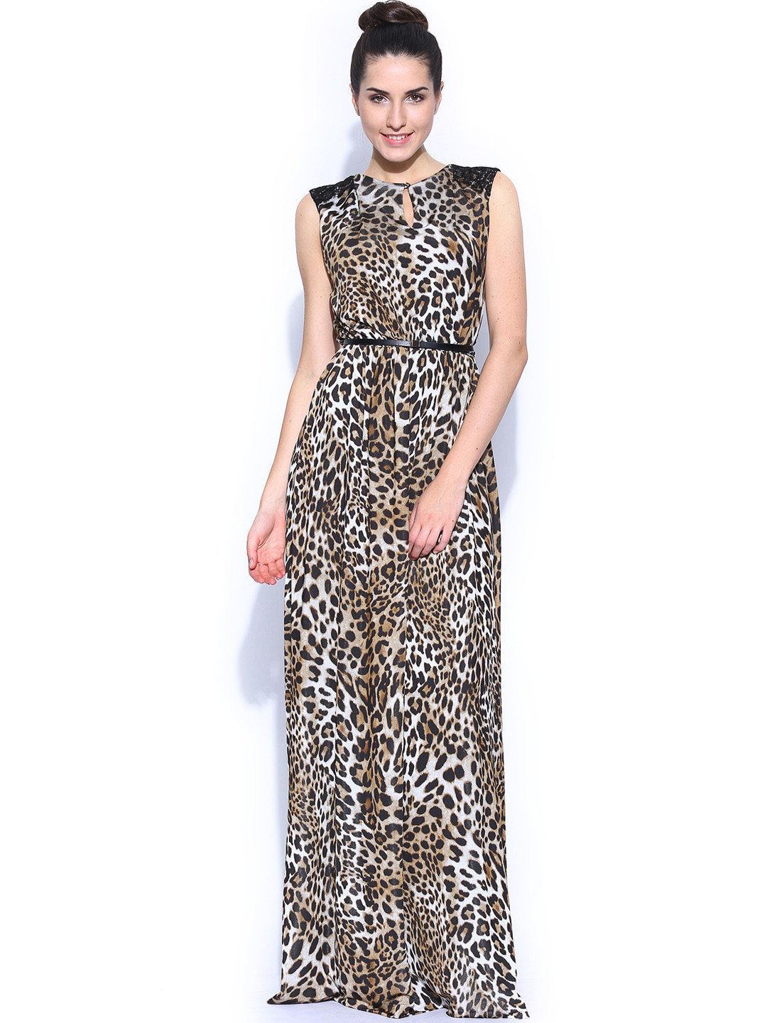 Buy MANGO Brown Animal Printed Maxi Dress Dresses for Women 690295