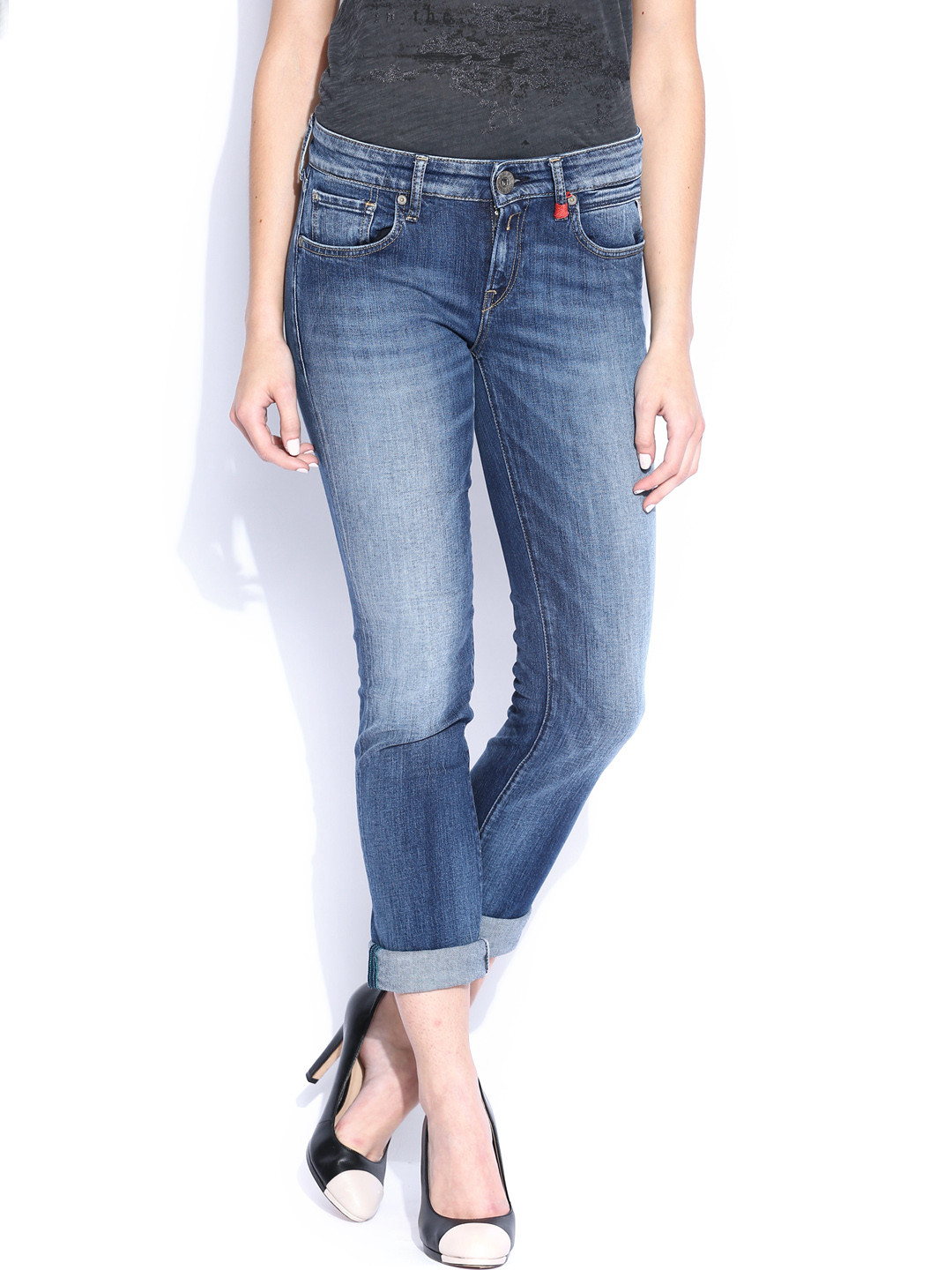 Buy Replay Women Blue Vicki Stretchable Jeans Jeans for Women 694361