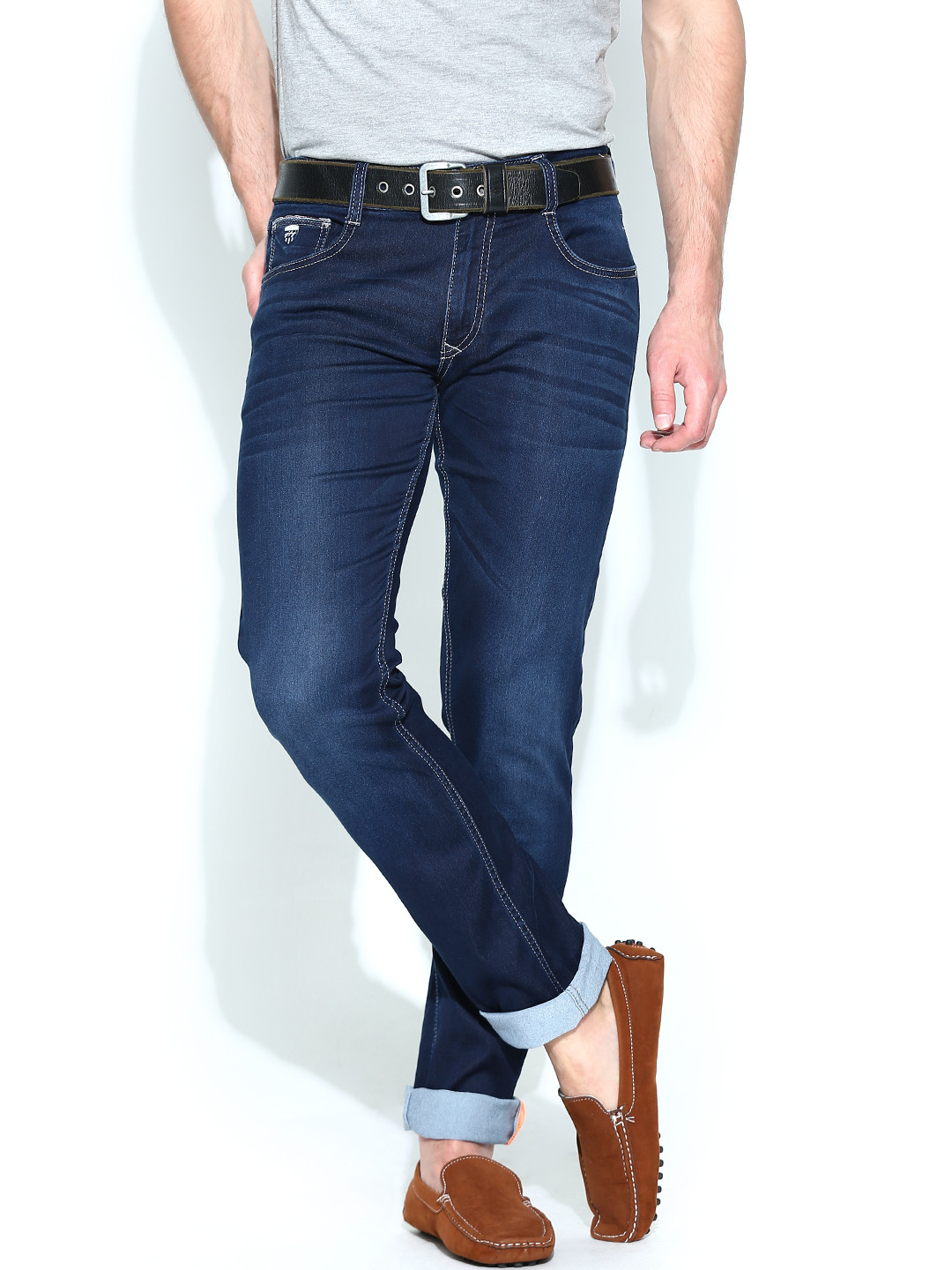 Buy John Players Men Blue Skinny Fit Low Rise Jeans Jeans for Men