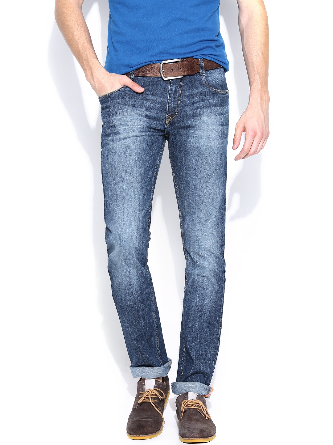 Buy John Players Men Blue Skinny Fit Jeans - Jeans for Men 697830 | Myntra