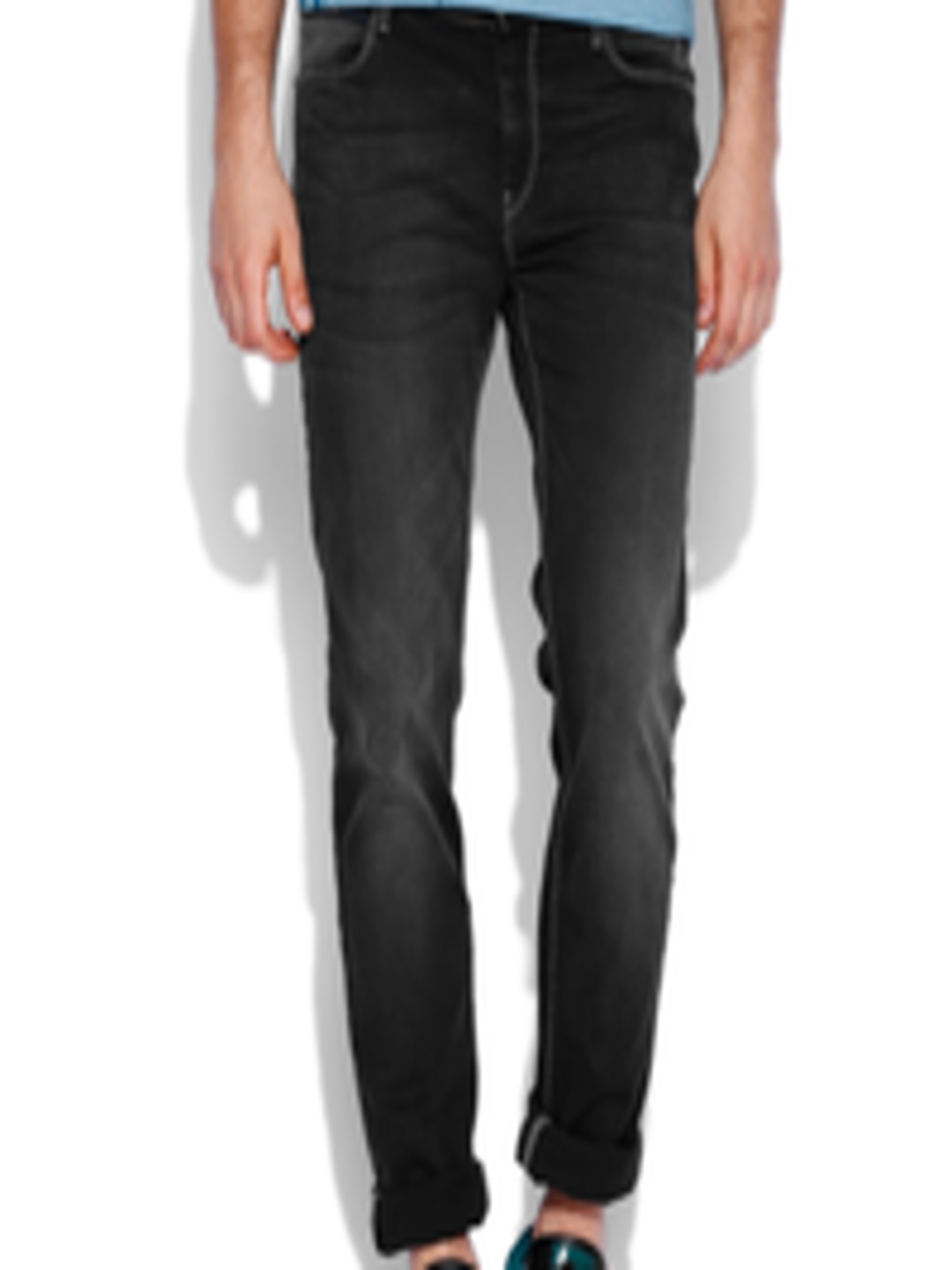 Buy Lee Men Black Urban Riders Bruce Skinny Fit Jeans - Jeans for Men ...