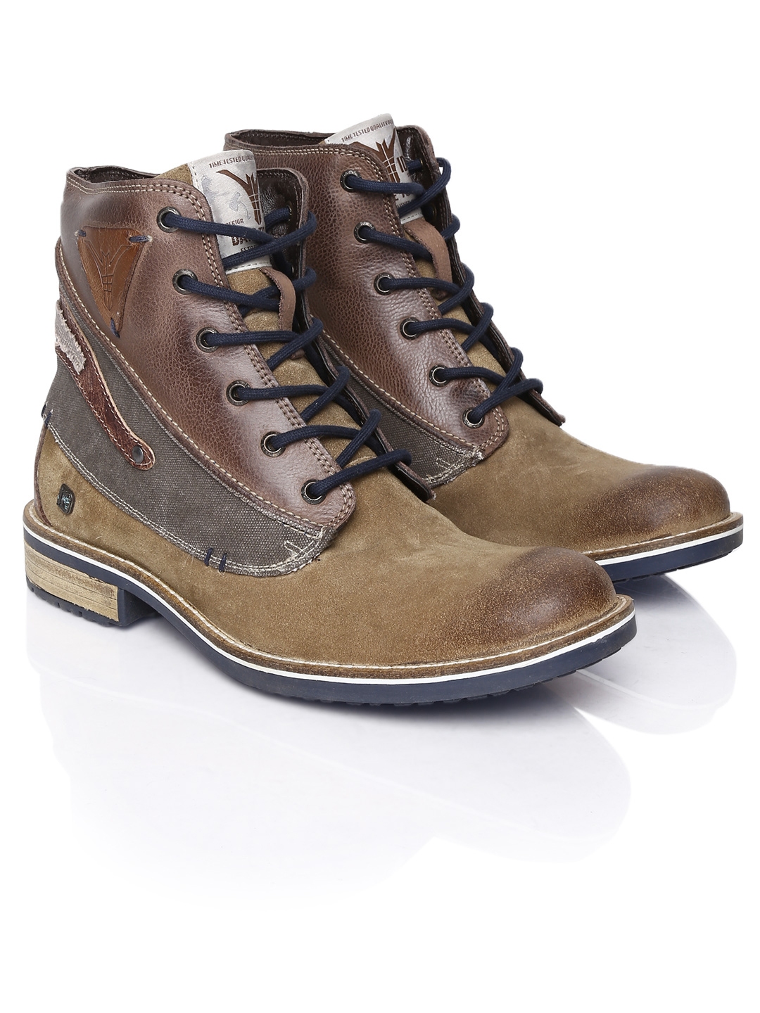 mens brown leather boots size 7