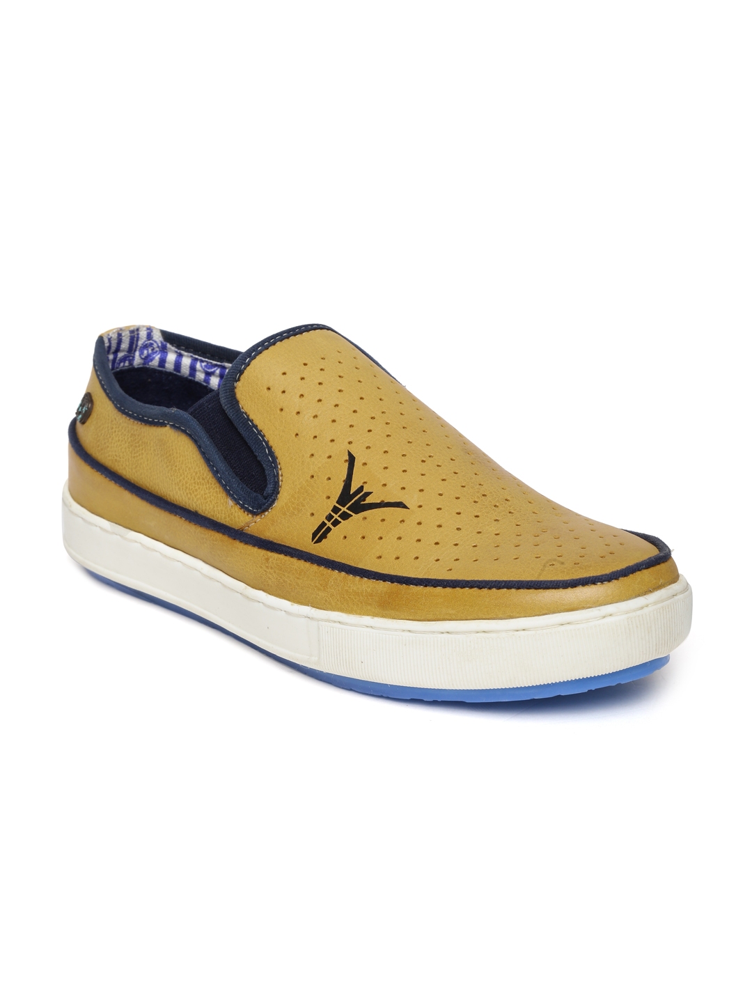 ID Men Mustard Yellow Leather Casual Shoes 1 3e2a4fa26e7305f74625b07a1557437c 