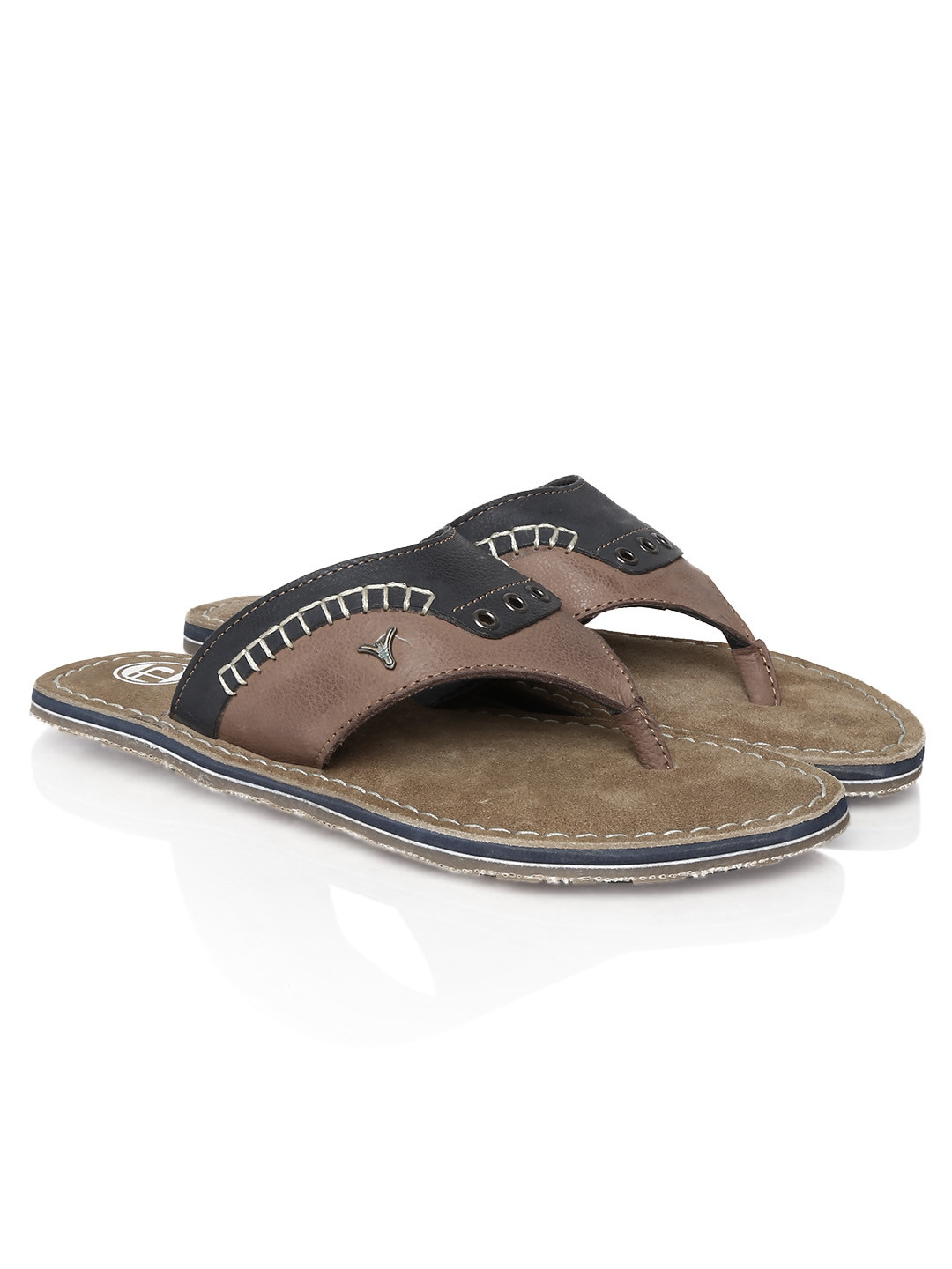 Buy ID Men Brown Leather Sandals Sandals for Men 706792 Myntra
