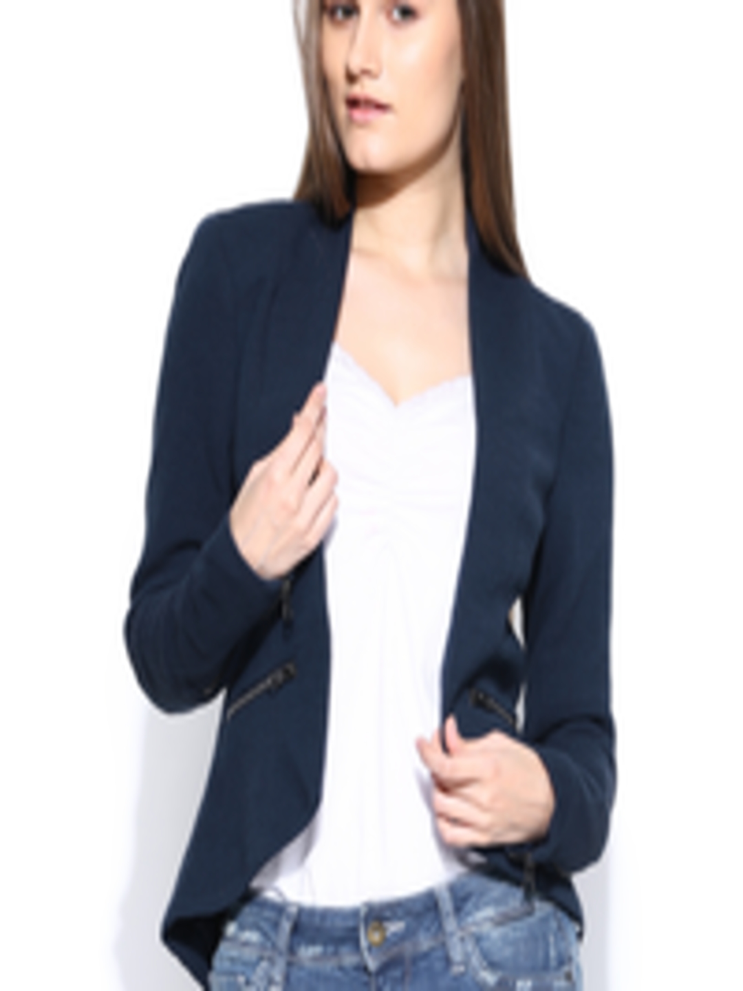 Buy Vero Moda Women Navy Blazer - Blazers for Women 706956 | Myntra