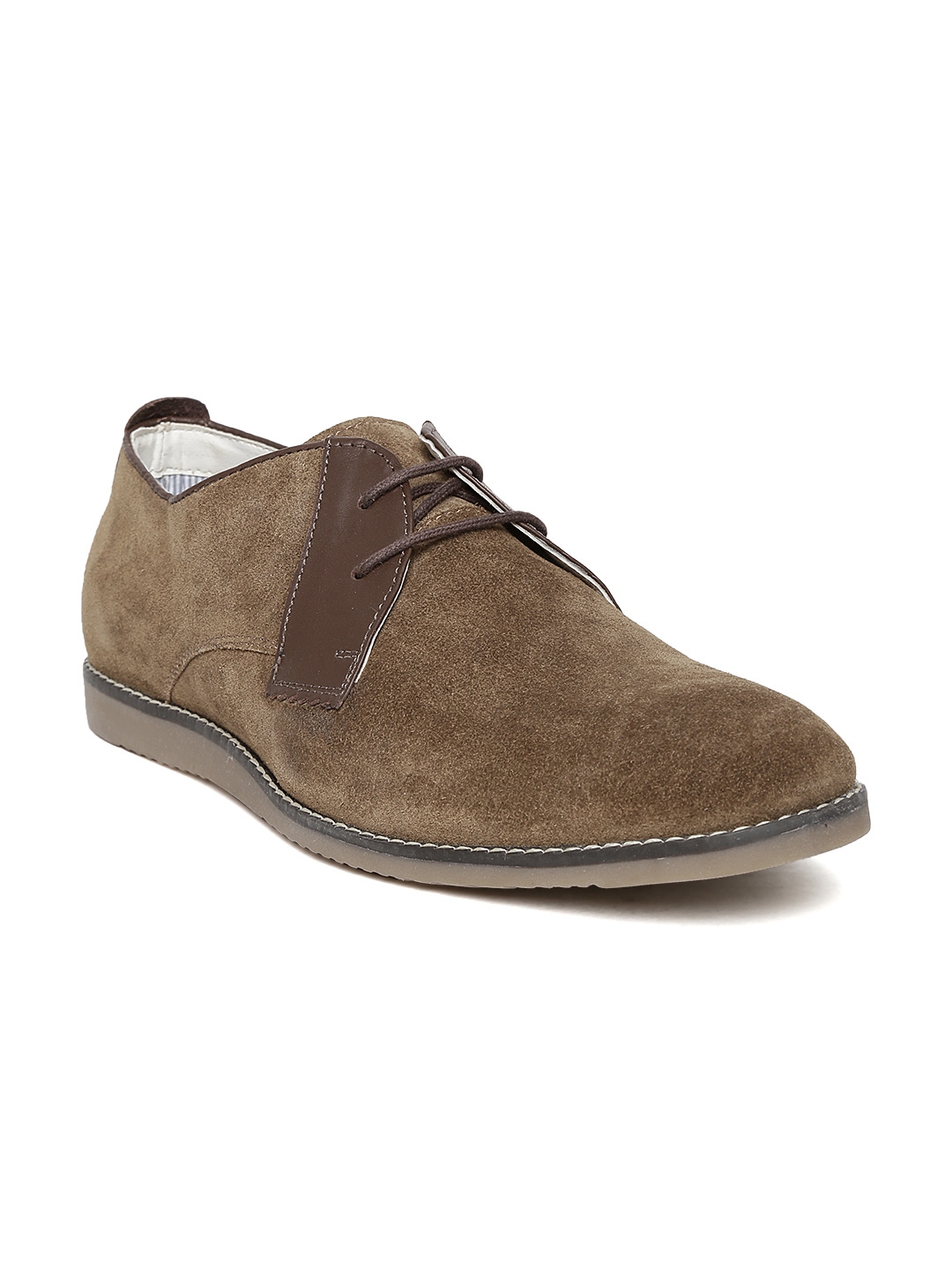 allen solly brown formal shoes