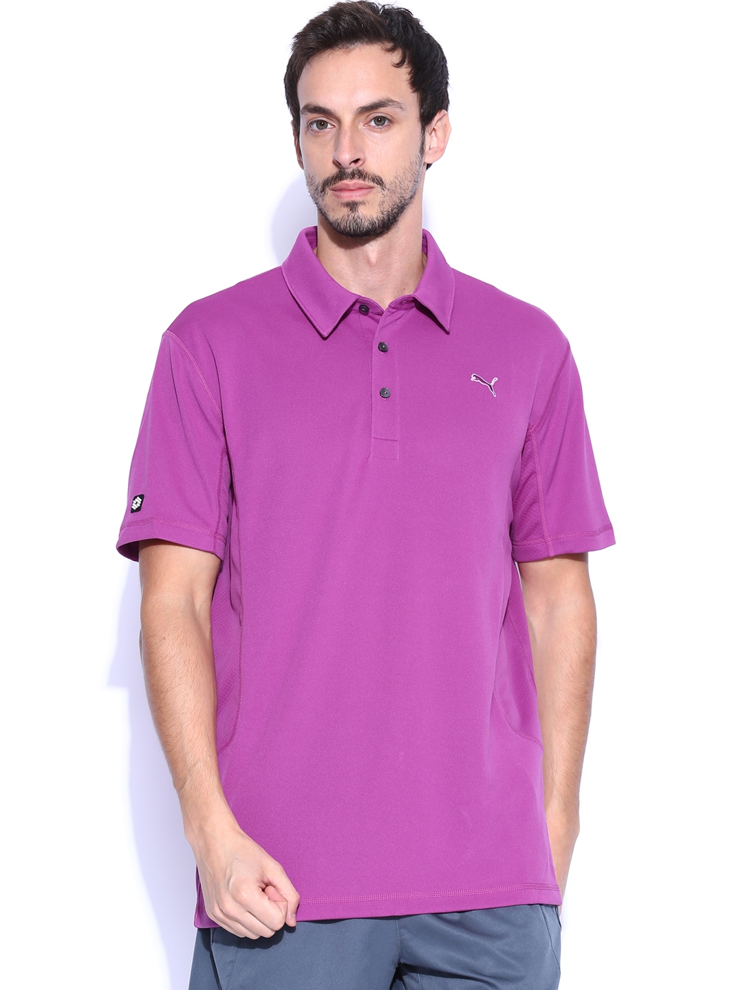 Buy PUMA Men Purple Polo T Shirt - Tshirts for Men 716491 | Myntra