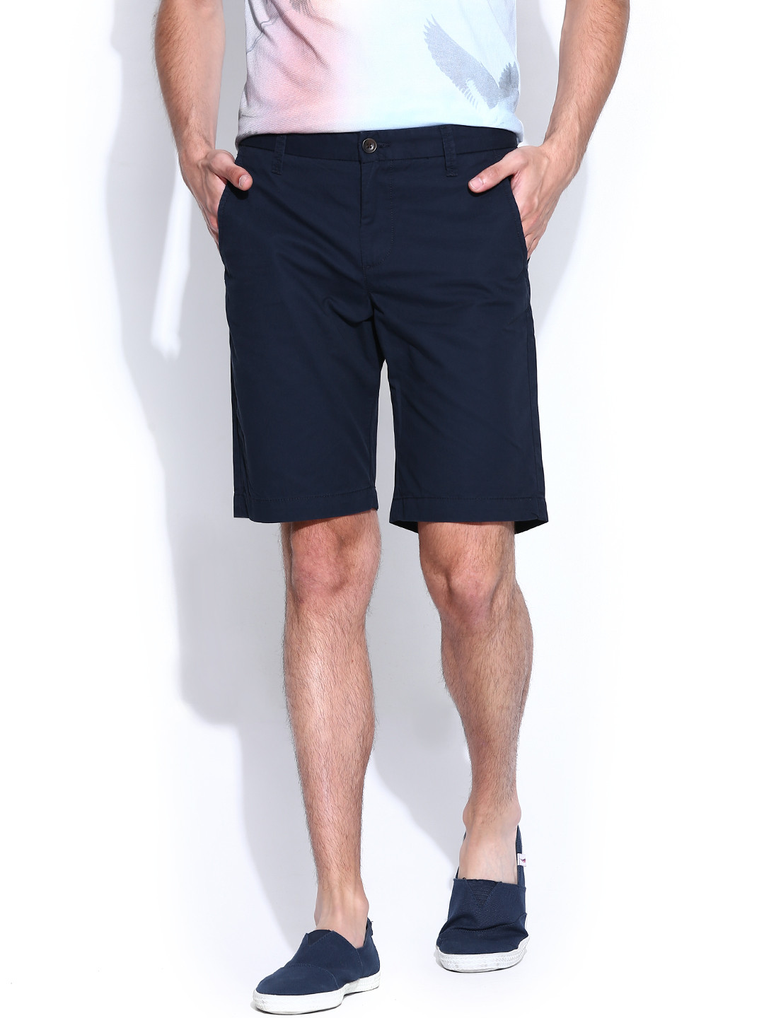 Buy United Colors Of Men Navy Shorts Shorts for Men 717522 Myntra