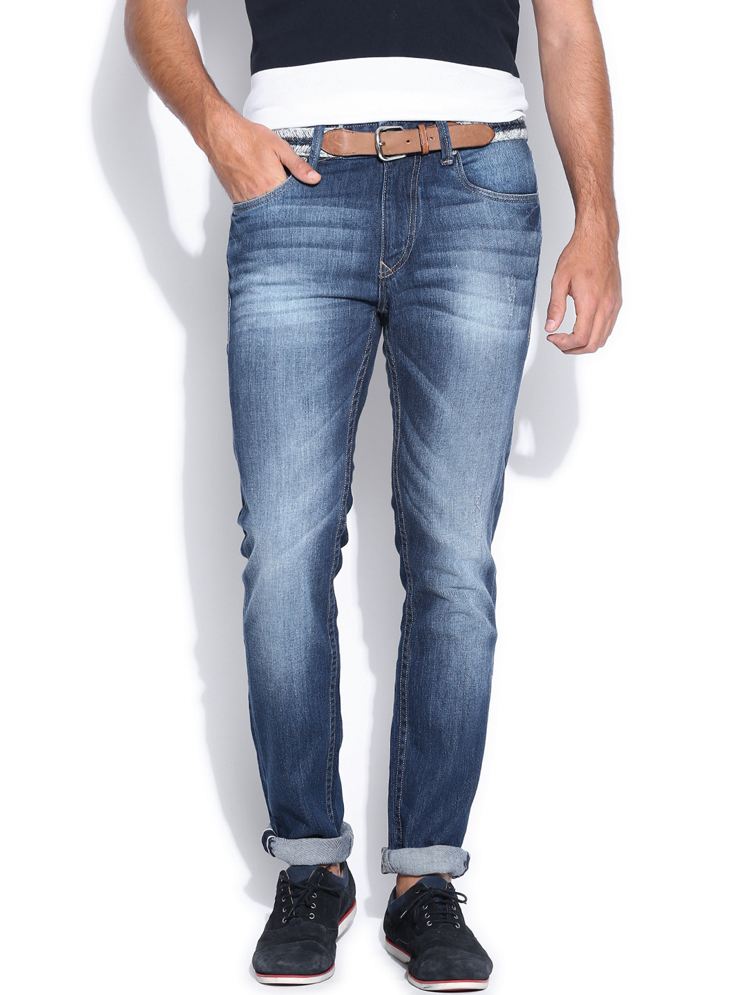 Buy HARVARD Men Blue Tapered Fit Jeans Jeans for Men 720065 Myntra