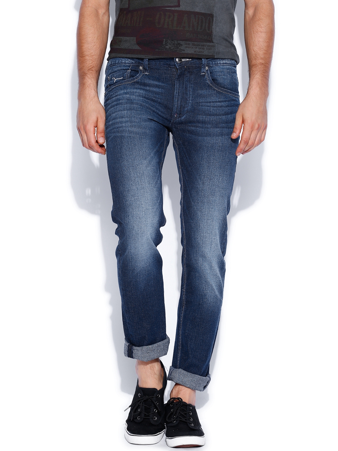 flying machine skinny men blue jeans