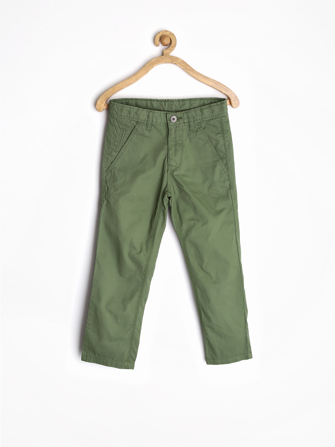 Buy United Colors Of Boys Green Trousers Trousers for Boys