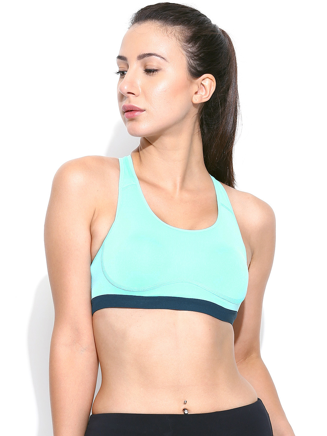 Buy Nike Blue Pro Fierce Training Sports Bra - Bra for ...