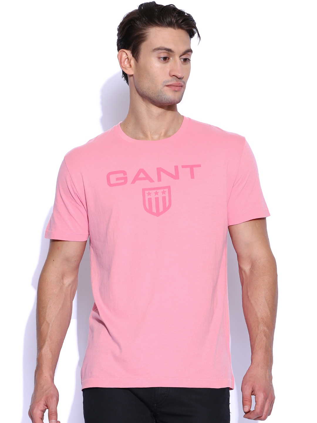 Buy Gant Pink Pure Cotton T Shirt Tshirts For Men 738058 Myntra