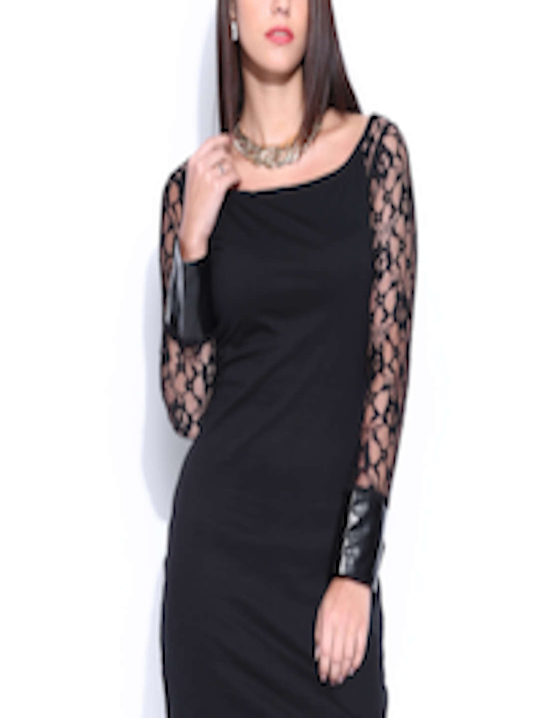 Buy Miss Chase Black Bodycon Dress - Dresses for Women 744024 | Myntra