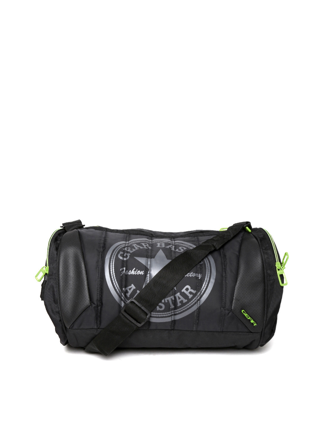 Buy Gear Unisex Black Printed Duffle Bag Duffel Bag for Unisex 745319