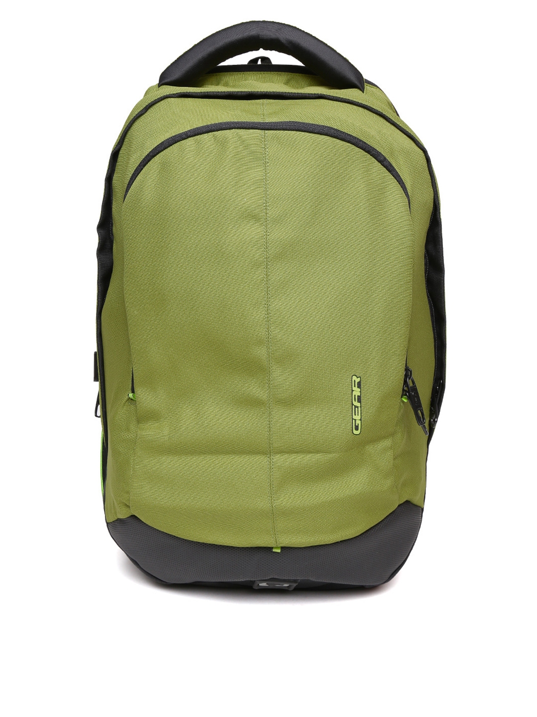 Buy Gear Unisex Green & Black Waterproof Backpack Backpacks for