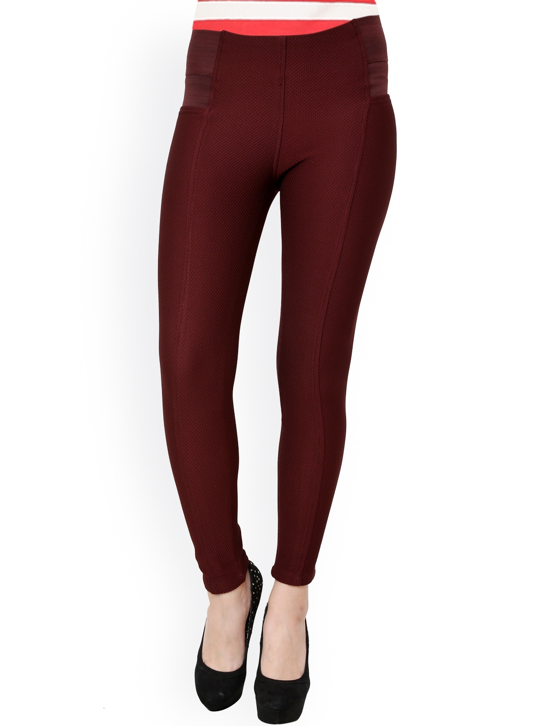 brown jeggings womens
