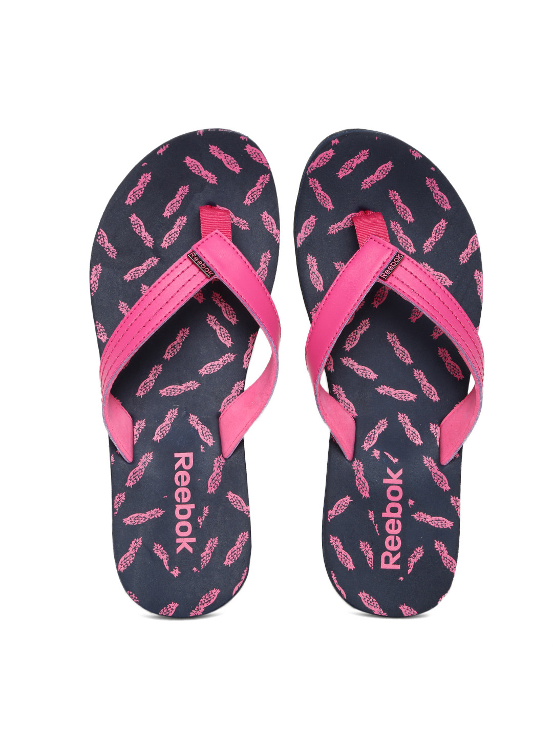 Buy Reebok Women Pink & Navy Gradient III LP Printed Flip Flops Flip