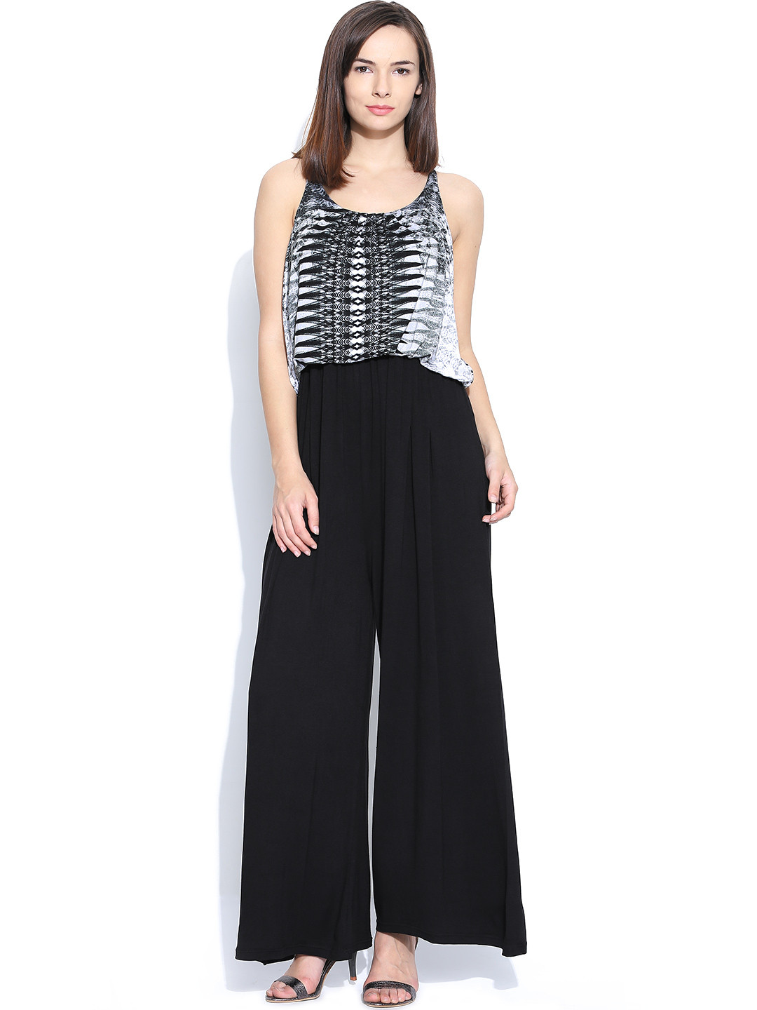 Buy AND Women Black Printed Jumpsuit Jumpsuit for Women 765897 Myntra