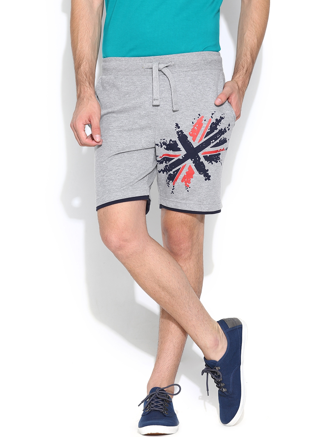 Download Buy Spunk Men Grey Melange Shorts - Shorts for Men 767971 ...