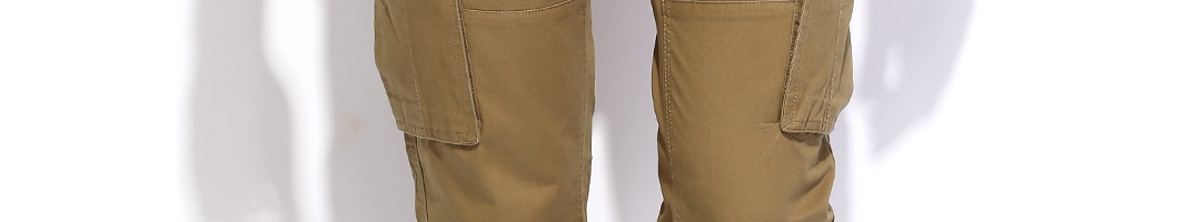 Buy U.S. Polo Assn. Khaki Slim Fit Cargo Trousers - Trousers for Men ...