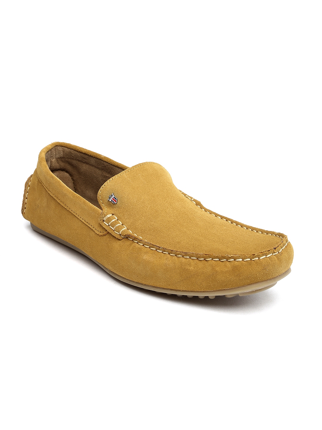 Buy Louis Phillipe Men Mustard Yellow Suede Loafers - Casual Shoes for ...