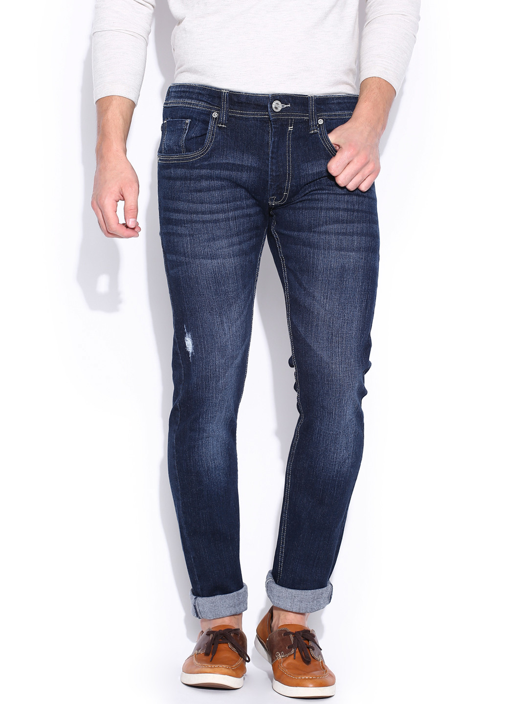 Buy Mast & Harbour Blue Skinny Fit Jeans Jeans for Men 779138 Myntra