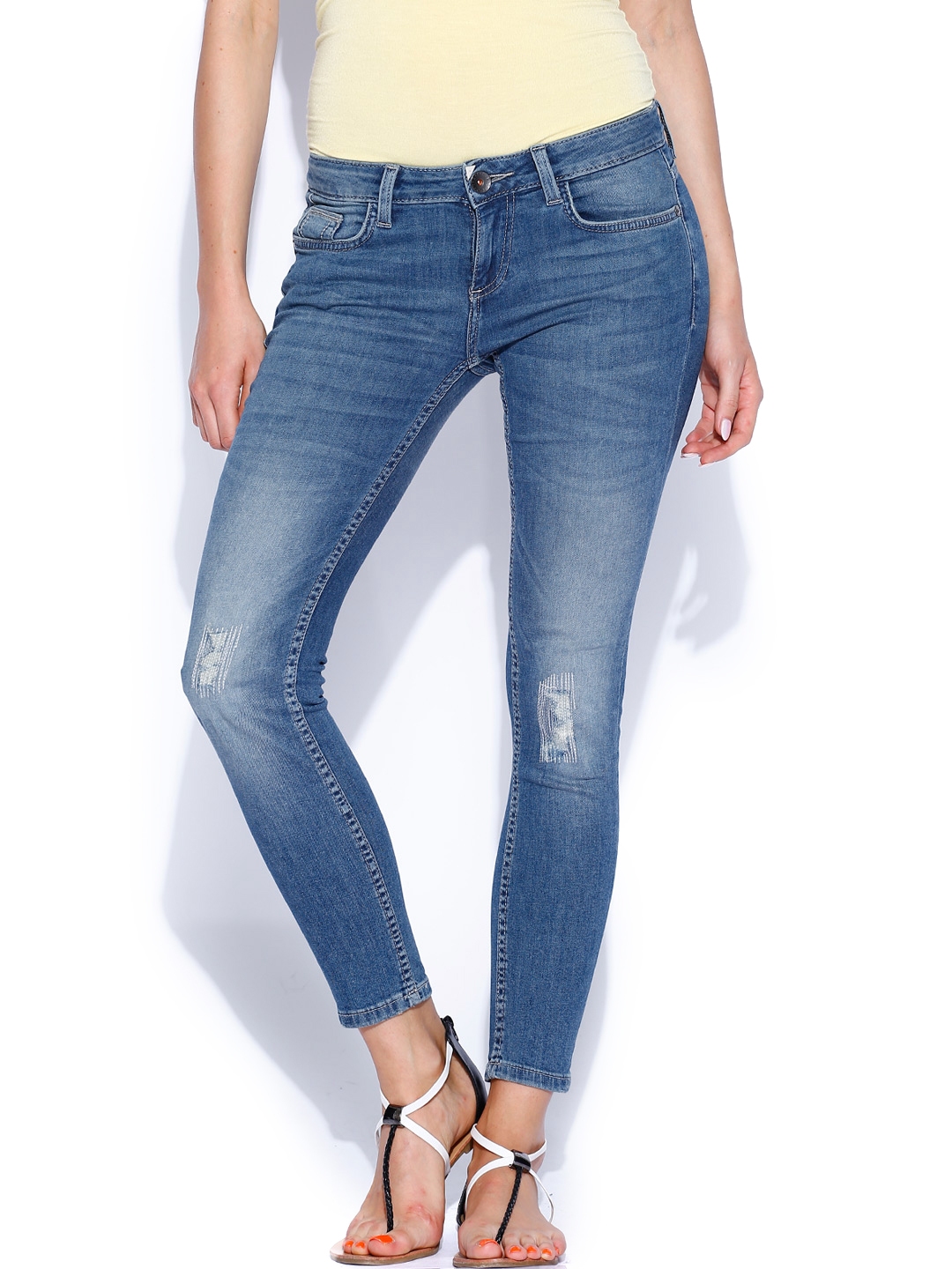 Buy United Colors Of Benetton Blue Slim Stretchable Jeans - Jeans for ...